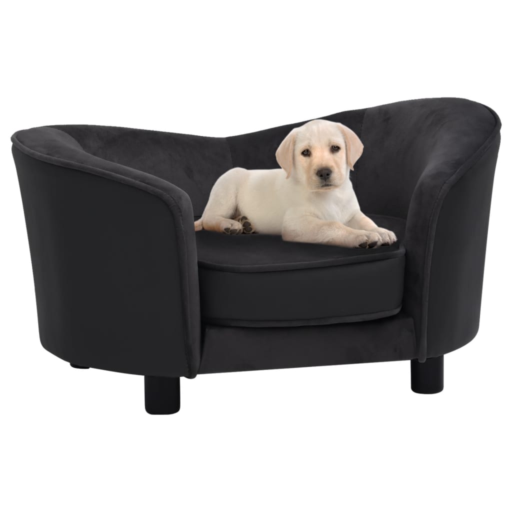 vidaXL Dog Sofa Puppy Couch Bed with Washable Cover Plush and Faux Leather